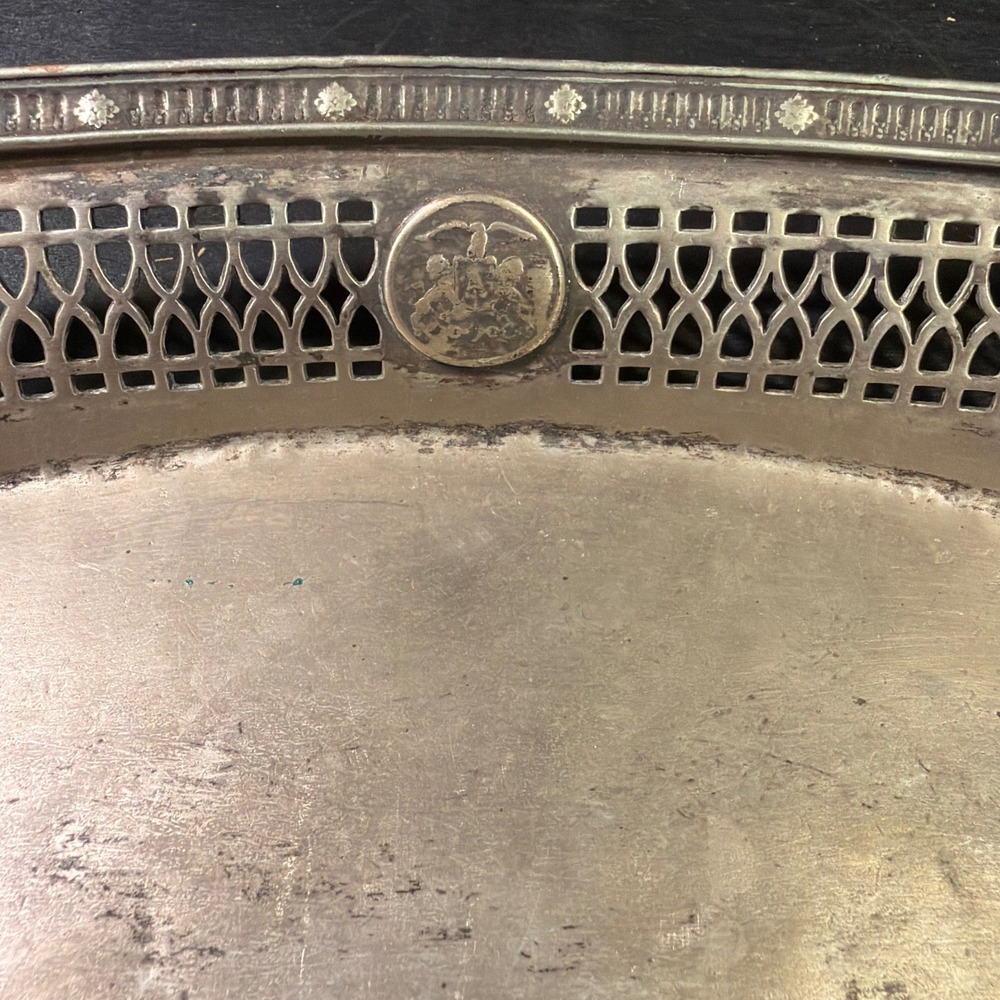 Ambassador Hotel Atlantic City International Silver Soldered Oval Bread Basket